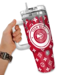 custom atlanta hawks bullseye drips red curved tumbler best selling 1.webp