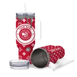 custom atlanta hawks bullseye drips red curved tumbler best selling 1.webp