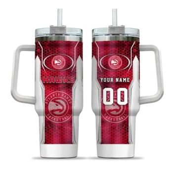 custom atlanta hawks hexagon armor red curved tumbler best selling 1.webp