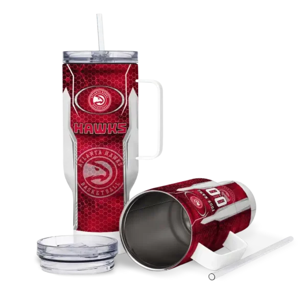 custom atlanta hawks hexagon armor red curved tumbler high quality 1.webp