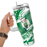 custom boston celtics abstract paths green curved tumbler best selling 1.webp