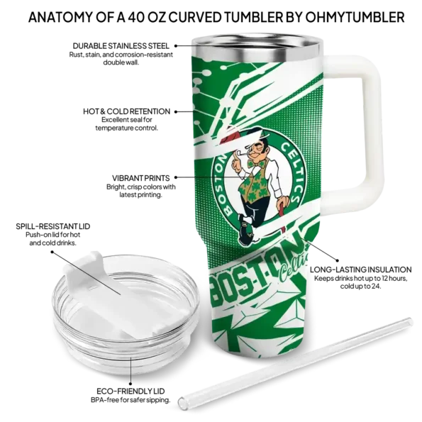 custom boston celtics abstract paths green curved tumbler new arrival 1.webp