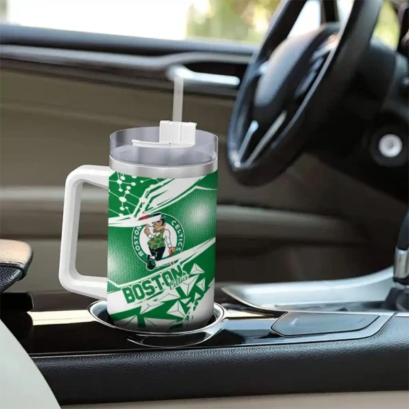 custom boston celtics abstract paths green curved tumbler trendy 1.webp