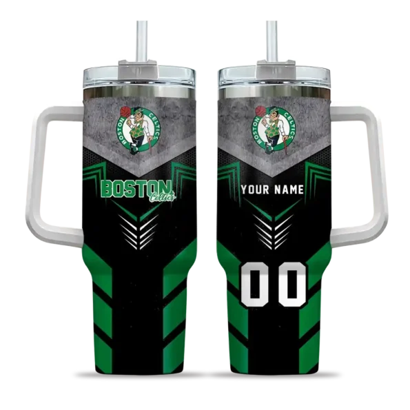 custom boston celtics arrow armor green black curved tumbler best selling 1.webp