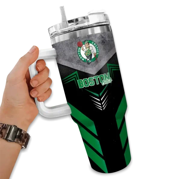 custom boston celtics arrow armor green black curved tumbler fashion forward 1.webp