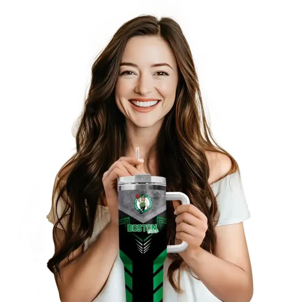 custom boston celtics arrow armor green black curved tumbler premium grade 1.webp