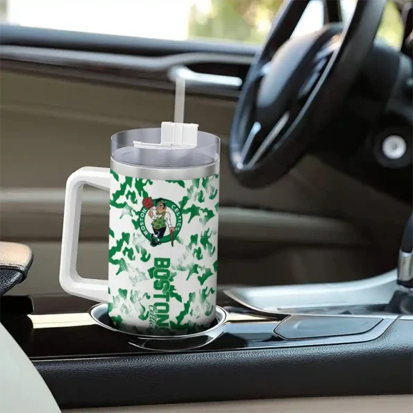 custom boston celtics camo mashup green white curved tumbler trendy 1.webp