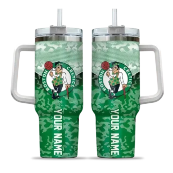 custom boston celtics chevron stripe green curved tumbler best selling 1.webp