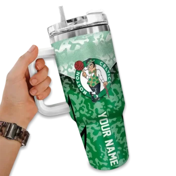 custom boston celtics chevron stripe green curved tumbler fashion forward 1.webp