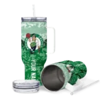 custom boston celtics chevron stripe green curved tumbler best selling 1.webp