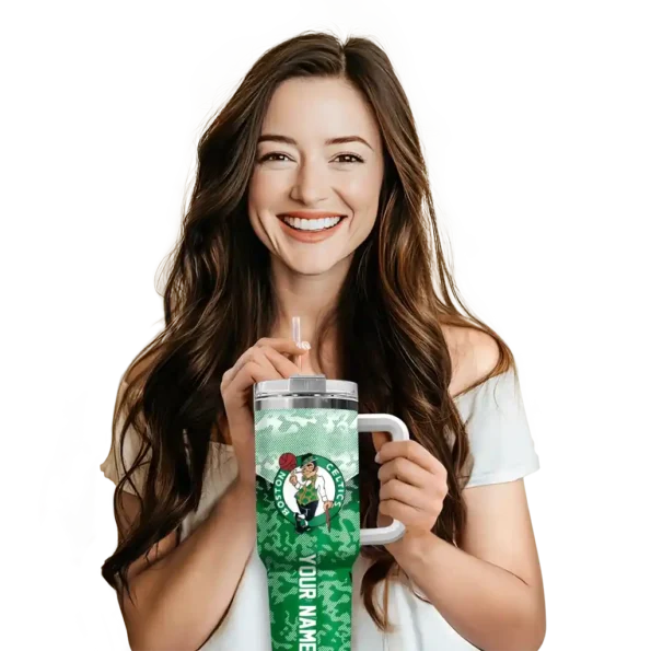 custom boston celtics chevron stripe green curved tumbler premium grade 1.webp