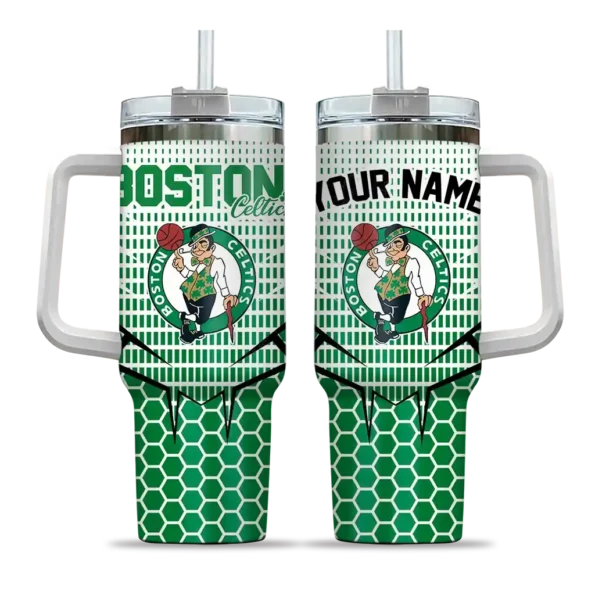 custom boston celtics hex texture green curved tumbler best selling 1.webp