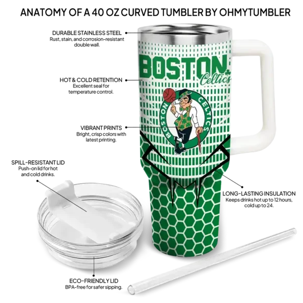 custom boston celtics hex texture green curved tumbler new arrival 1.webp