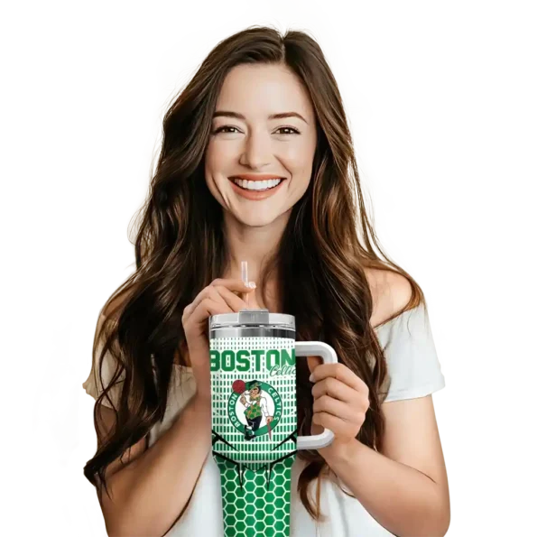 custom boston celtics hex texture green curved tumbler premium grade 1.webp