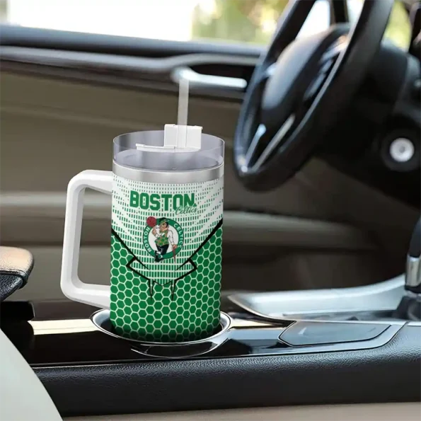custom boston celtics hex texture green curved tumbler trendy 1.webp