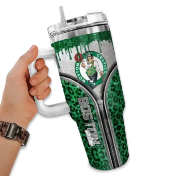 custom boston celtics leopard zipper green curved tumbler fashion forward 1.webp