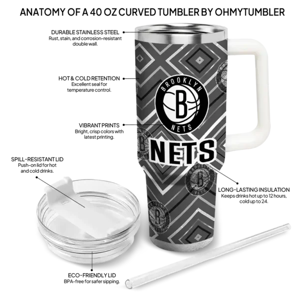 custom brooklyn nets bold diamonds black curved tumbler new arrival 1.webp