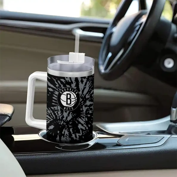 custom brooklyn nets burst swirl black curved tumbler trendy 1.webp