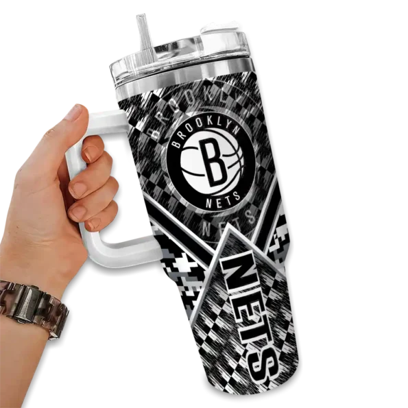 custom brooklyn nets chevron angle black curved tumbler fashion forward 1.webp