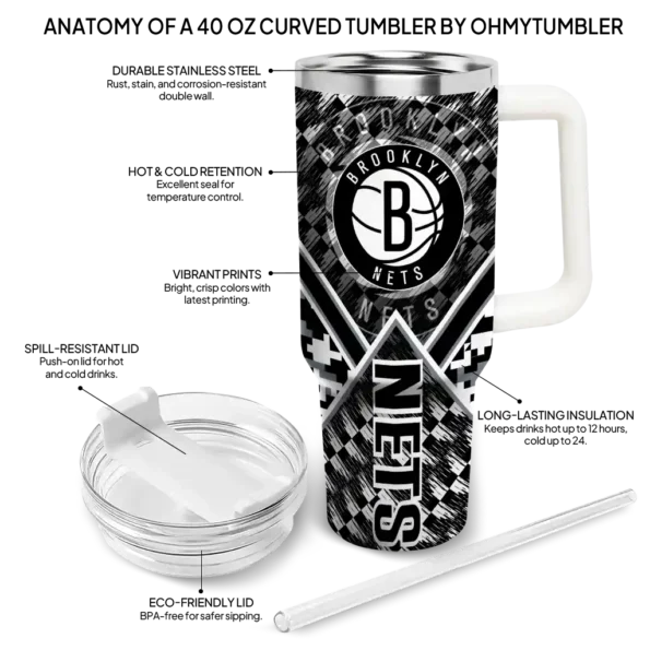custom brooklyn nets chevron angle black curved tumbler new arrival 1.webp
