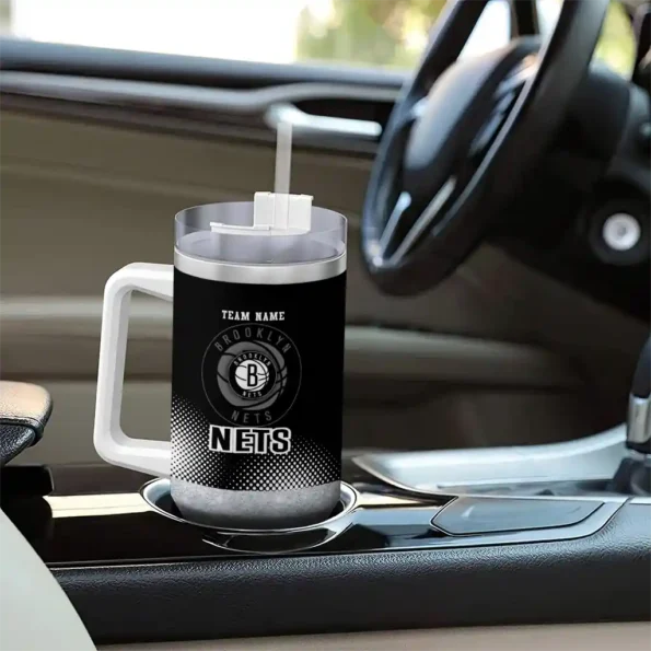 custom brooklyn nets geometric prism black curved tumbler trendy 1.webp