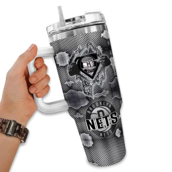 custom brooklyn nets superman shield black gray curved tumbler fashion forward 1.webp