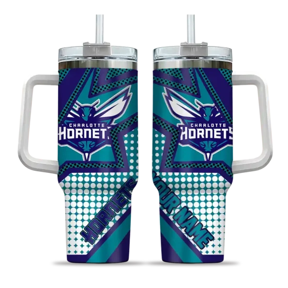 custom charlotte hornets arrow burst teal curved tumbler best selling 1.webp