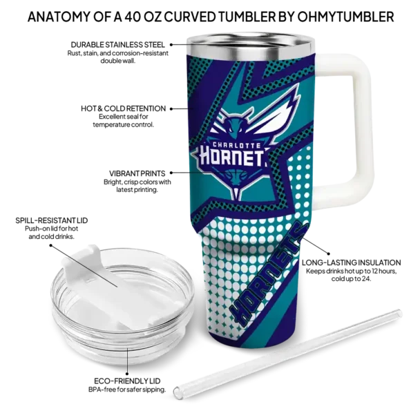 custom charlotte hornets arrow burst teal curved tumbler new arrival 1.webp