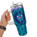 custom charlotte hornets bullseye drips teal curved tumbler best selling 1.webp