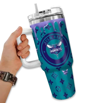 custom charlotte hornets bullseye drips teal curved tumbler fashion forward 1.webp