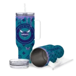 custom charlotte hornets bullseye drips teal curved tumbler best selling 1.webp