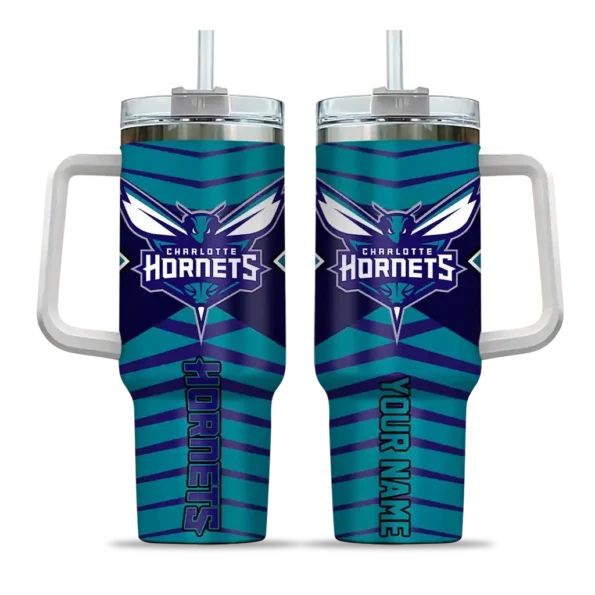 custom charlotte hornets chevron layers teal curved tumbler best selling 1.webp