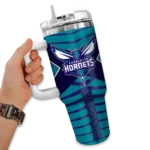 custom charlotte hornets chevron layers teal curved tumbler best selling 1.webp