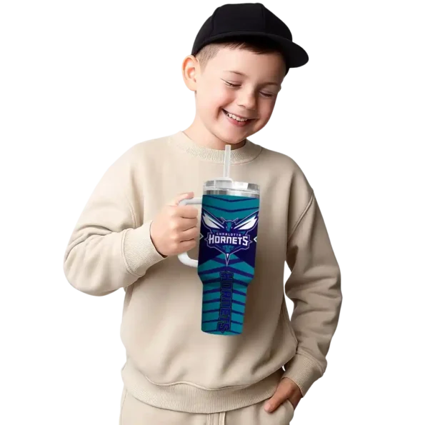 custom charlotte hornets chevron layers teal curved tumbler latest model 1.webp
