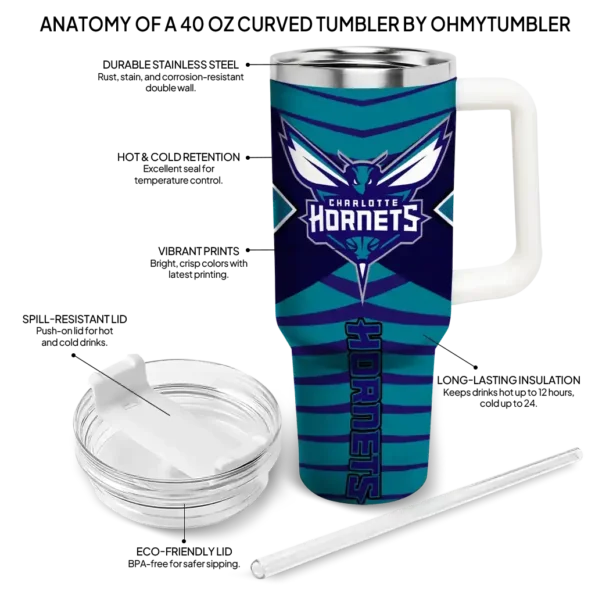 custom charlotte hornets chevron layers teal curved tumbler new arrival 1.webp