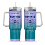 custom charlotte hornets gradient dots teal curved tumbler best selling 1.webp
