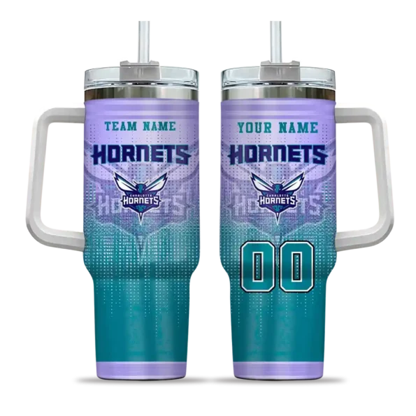 custom charlotte hornets gradient dots teal curved tumbler best selling 1.webp