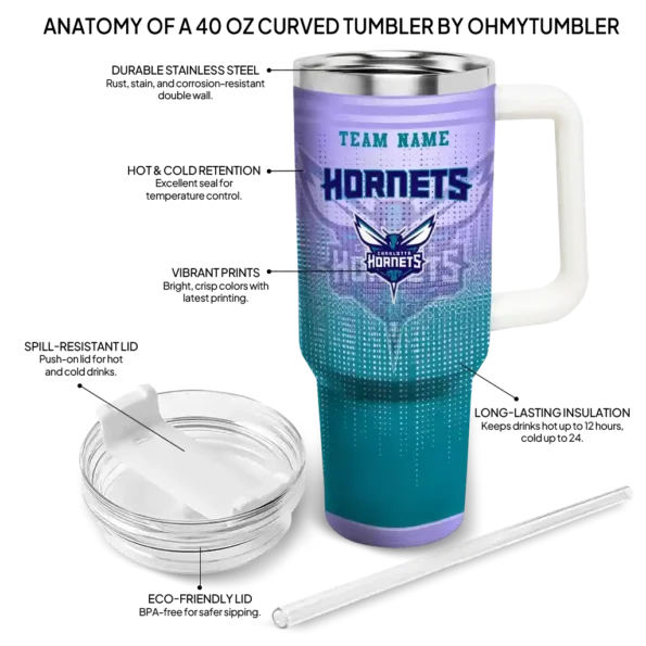 custom charlotte hornets gradient dots teal curved tumbler new arrival 1.webp