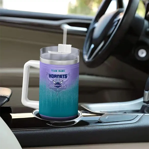 custom charlotte hornets gradient dots teal curved tumbler trendy 1.webp