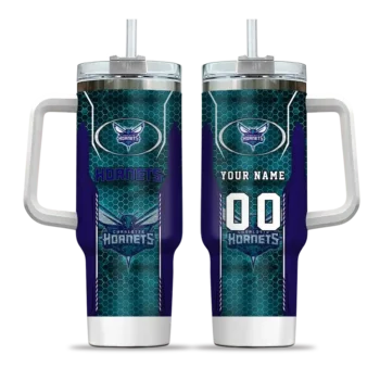 custom charlotte hornets hexagon armor teal curved tumbler best selling 1.webp