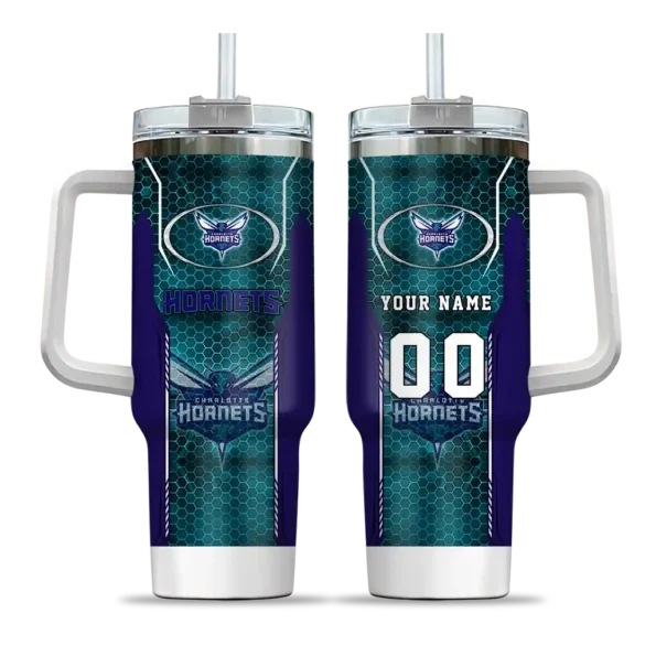 custom charlotte hornets hexagon armor teal curved tumbler best selling 1.webp