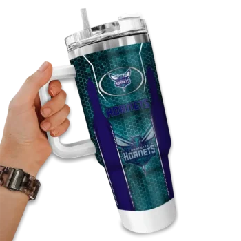 custom charlotte hornets hexagon armor teal curved tumbler fashion forward 1.webp