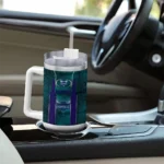 custom charlotte hornets hexagon armor teal curved tumbler best selling 1.webp