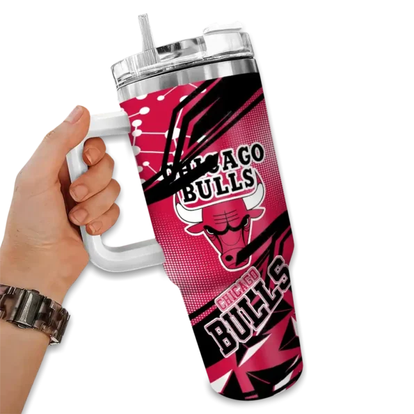 custom chicago bulls abstract paths red curved tumbler fashion forward 1.webp