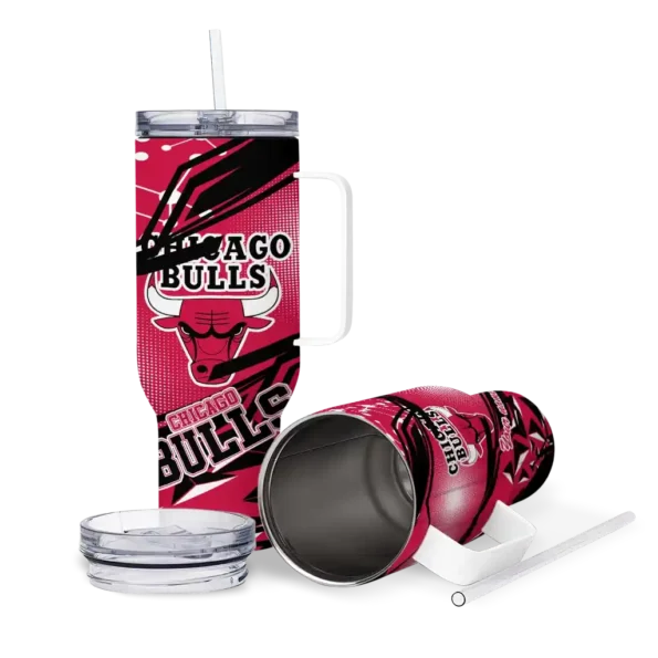 custom chicago bulls abstract paths red curved tumbler high quality 1.webp