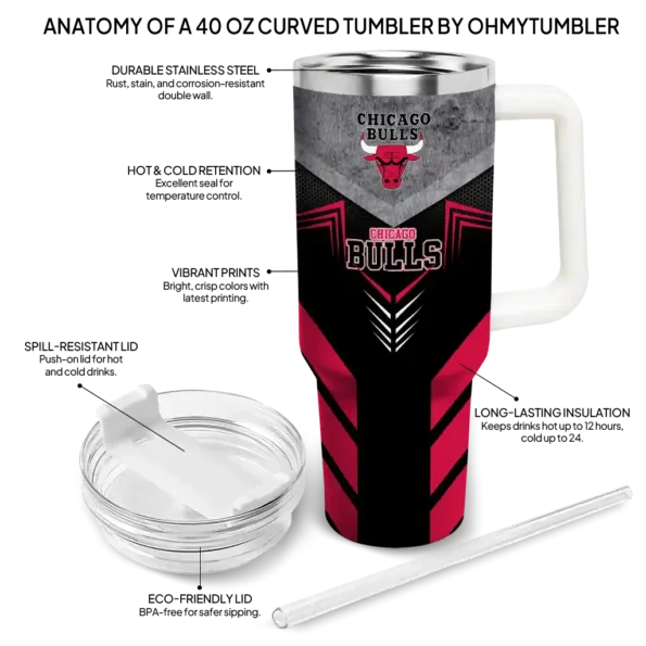 custom chicago bulls arrow armor red black curved tumbler new arrival 1.webp