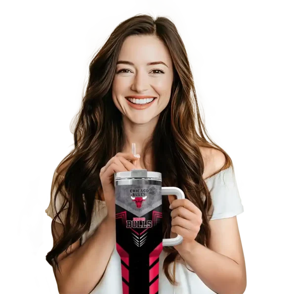 custom chicago bulls arrow armor red black curved tumbler premium grade 1.webp