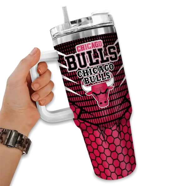 custom chicago bulls hex texture red curved tumbler fashion forward 1.webp