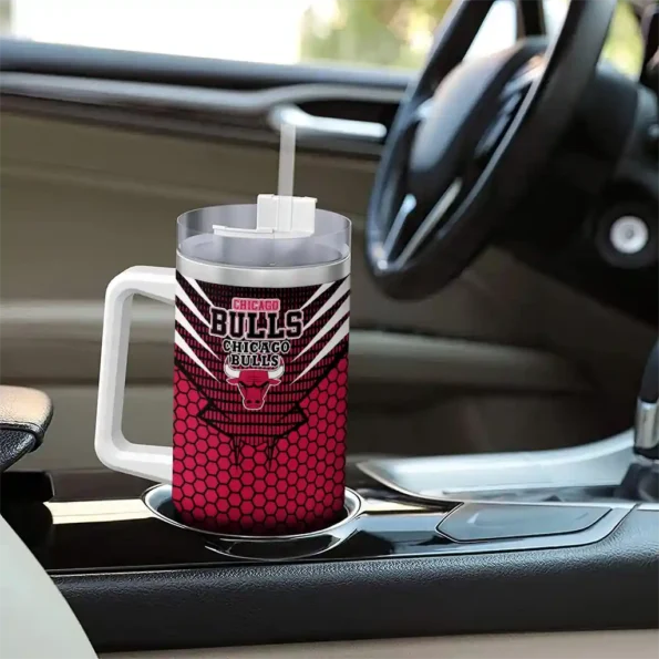 custom chicago bulls hex texture red curved tumbler trendy 1.webp