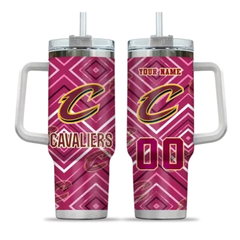 custom cleveland cavaliers bold diamonds wine curved tumbler best selling 1.webp